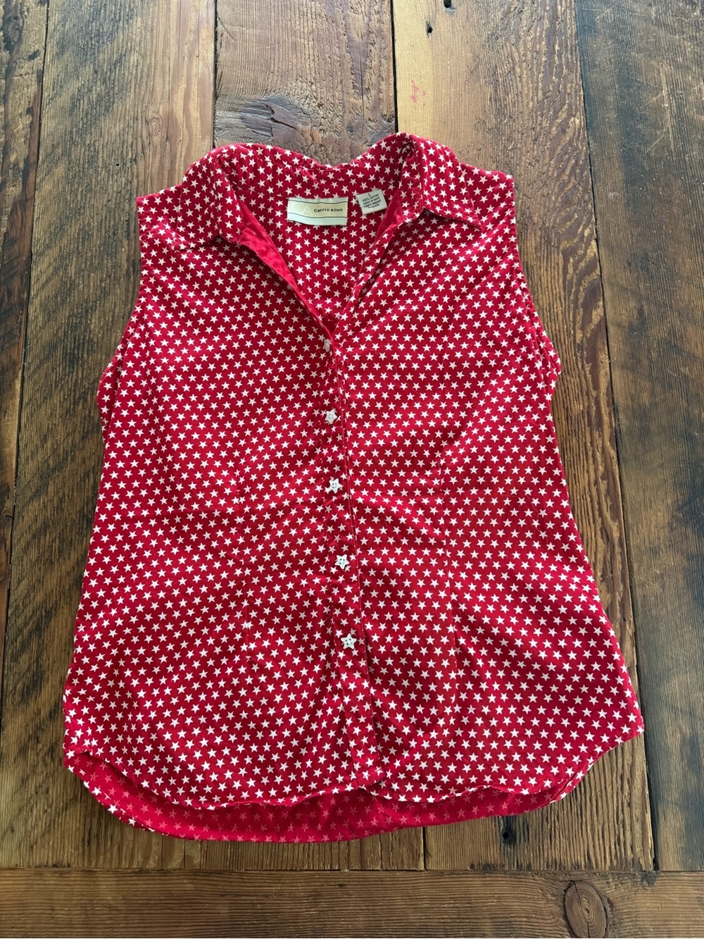 Vintage Carrie Allen 100% cotton tank